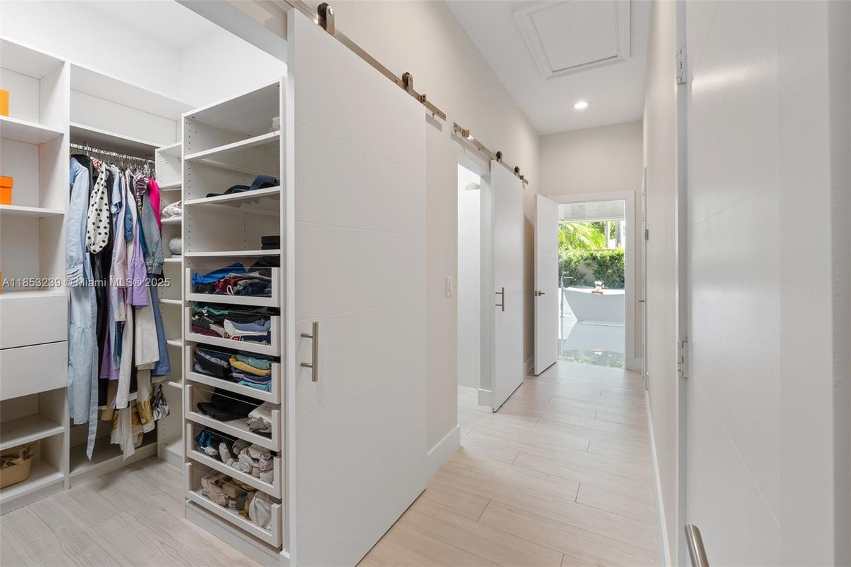Interior, Recessed Lighting, Walk-in Closets, Wood Texture Flooring