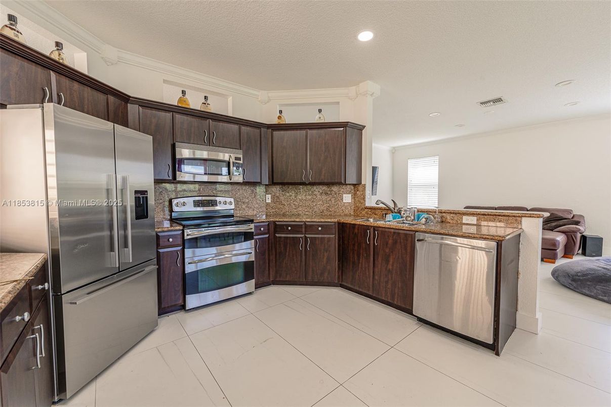 Interior, Kitchen, Recessed Lighting, Stainless Steel Appliances