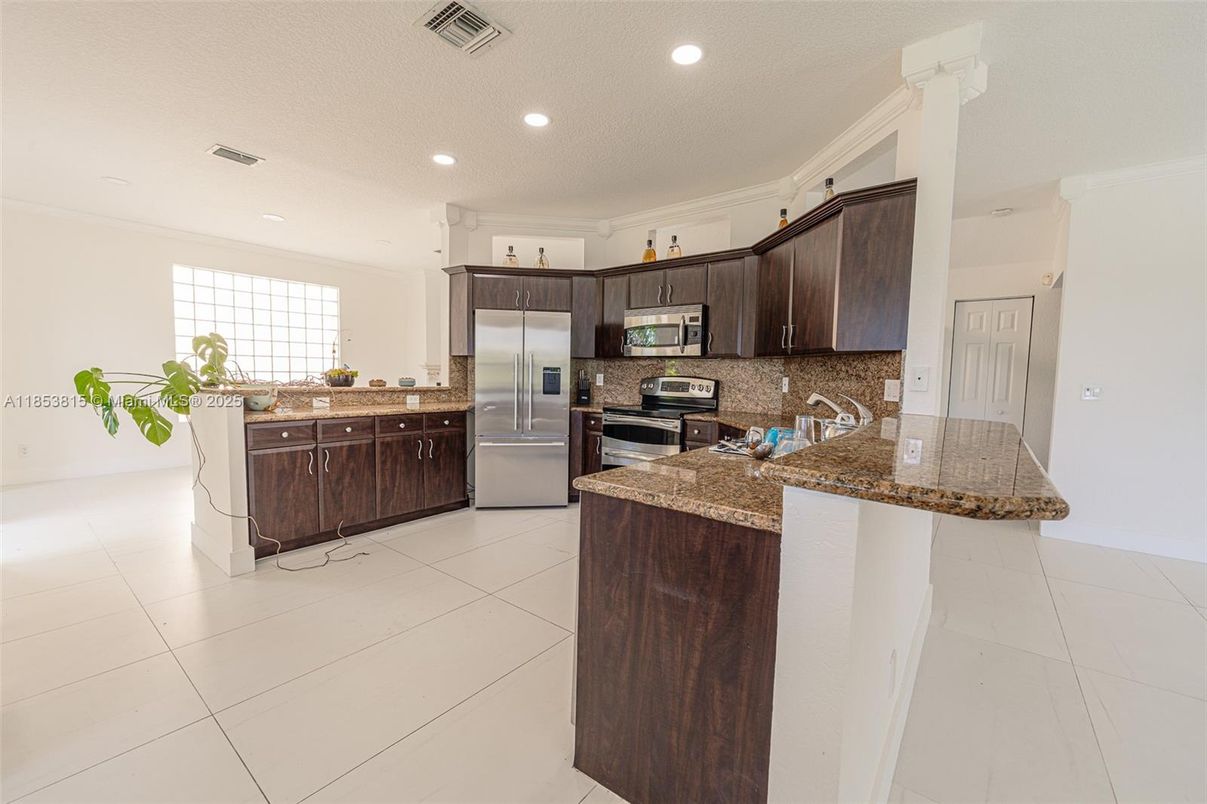 Interior, Kitchen, Recessed Lighting, Stainless Steel Appliances