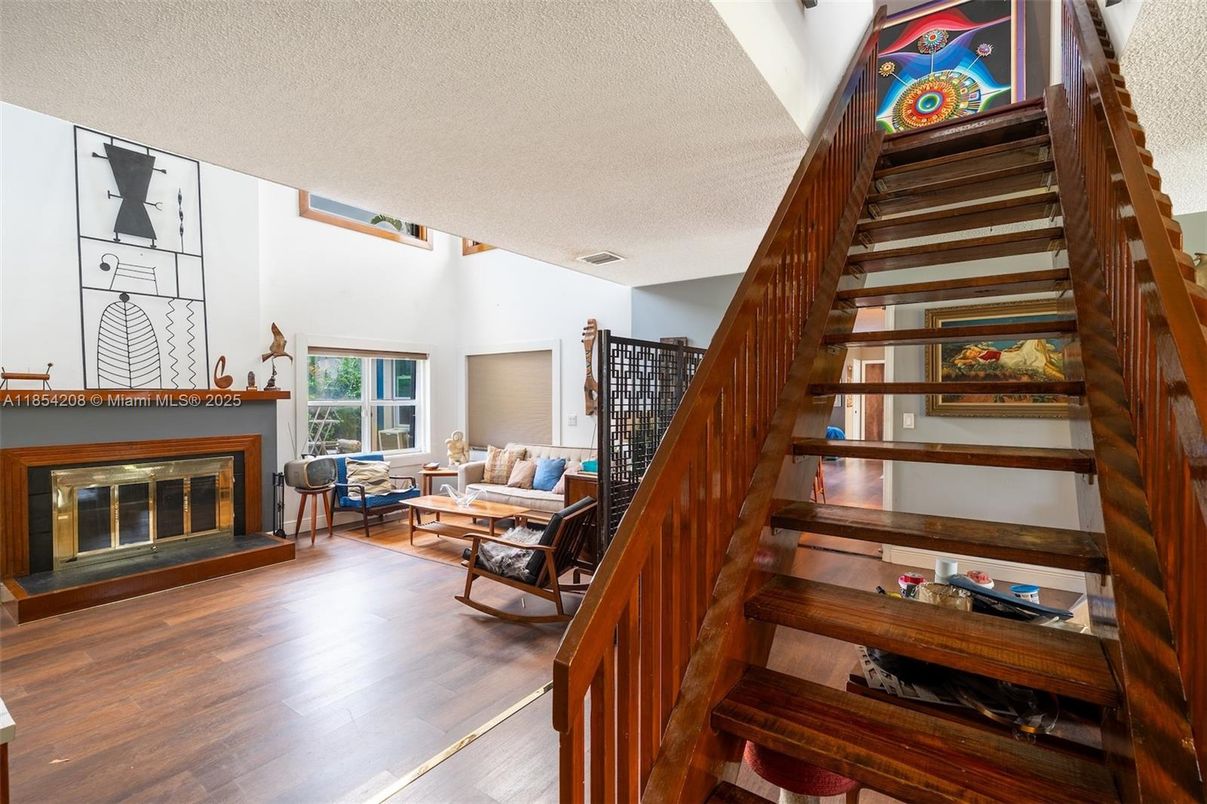 Fireplace, Interior, Living room, Wood Texture Flooring