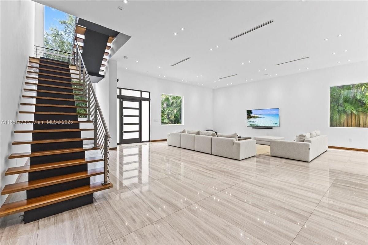 Interior, Living room, Recessed Lighting