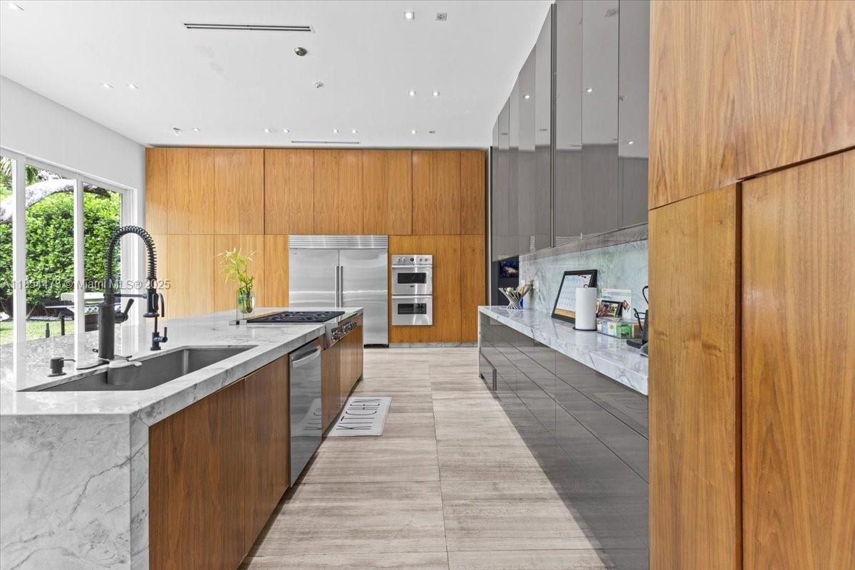 Interior, Kitchen, Recessed Lighting, Stainless Steel Appliances