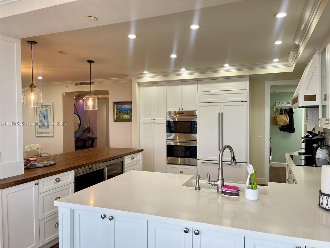 Interior, Kitchen, Pendant Lights, Recessed Lighting, Stainless Steel Appliances