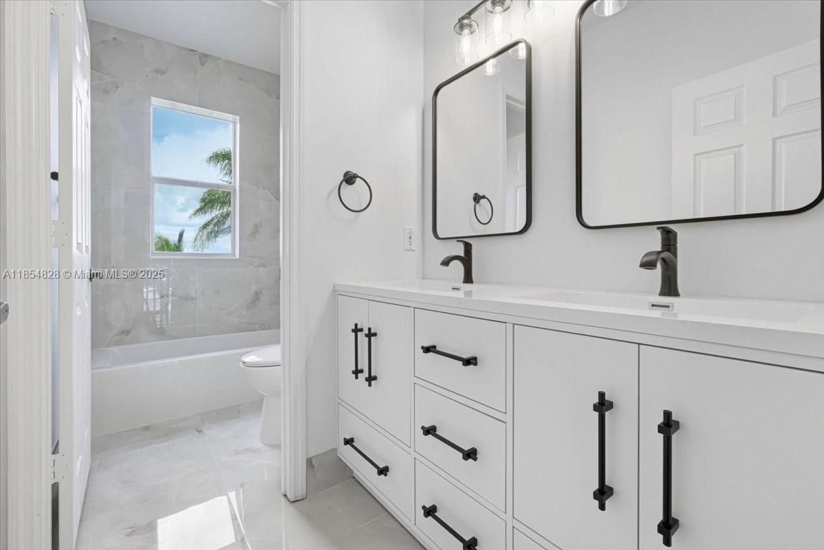 Bathroom, Dual Sink Vanities, Interior, Marble, Marble Walls