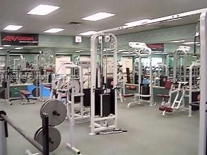 Fitness Equipment, Gym, Interior, Recessed Lighting