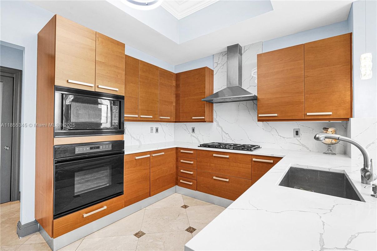 Interior, Kitchen, Marble Walls