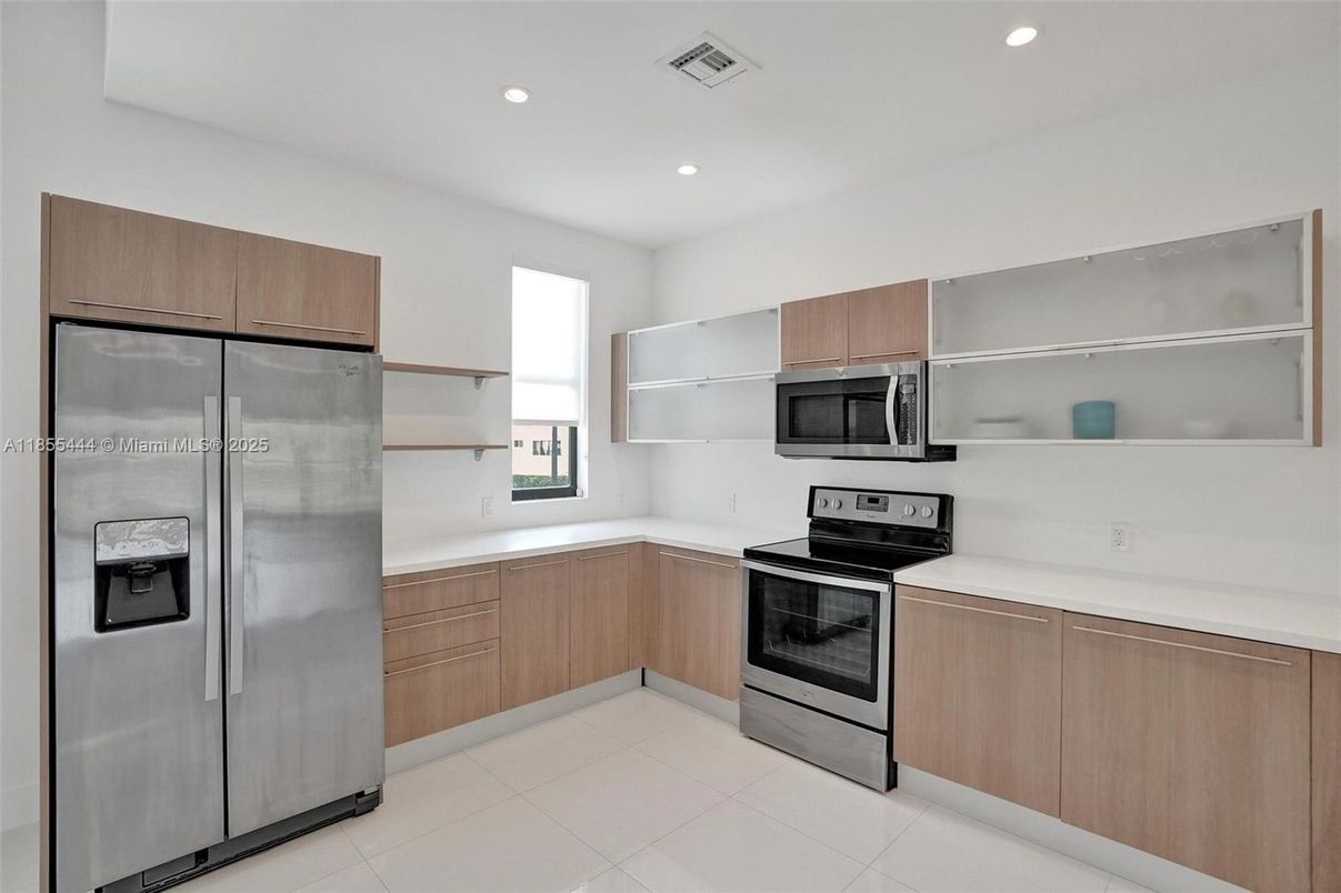 Interior, Kitchen, Recessed Lighting, Stainless Steel Appliances