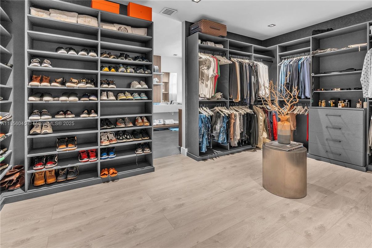 Interior, Recessed Lighting, Walk-in Closets, Wood Texture Flooring