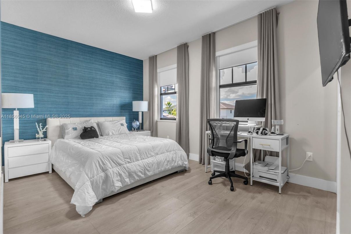 Bedroom, Home Office, Interior, Wood Texture Flooring