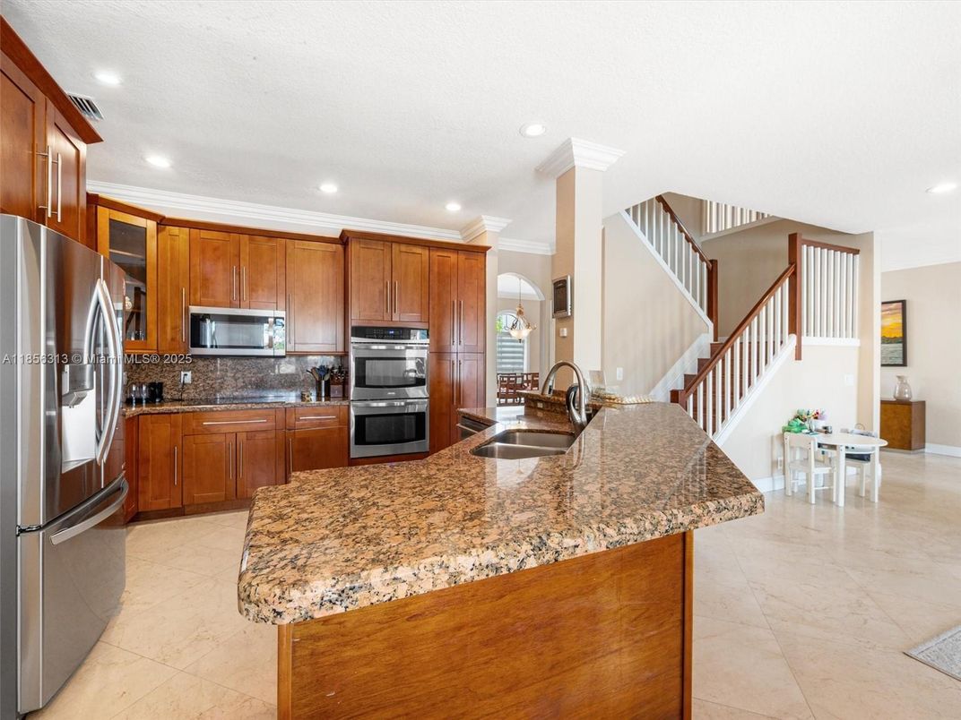 Interior, Kitchen, Recessed Lighting, Stainless Steel Appliances