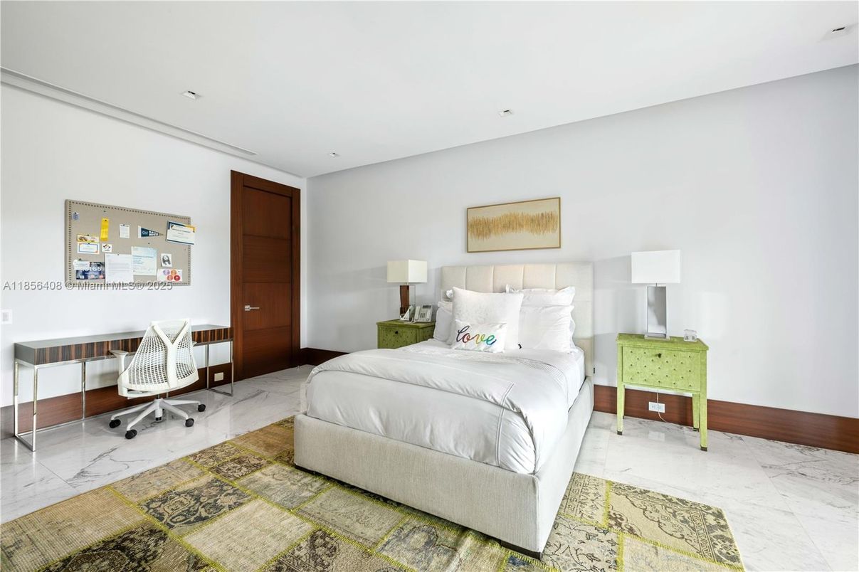 Bedroom, Interior, Marble, Recessed Lighting
