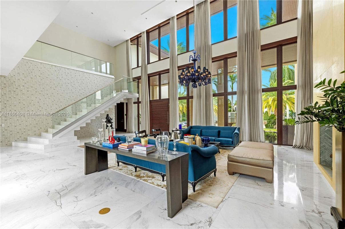 Interior, Living room, Marble, Pendant Lights