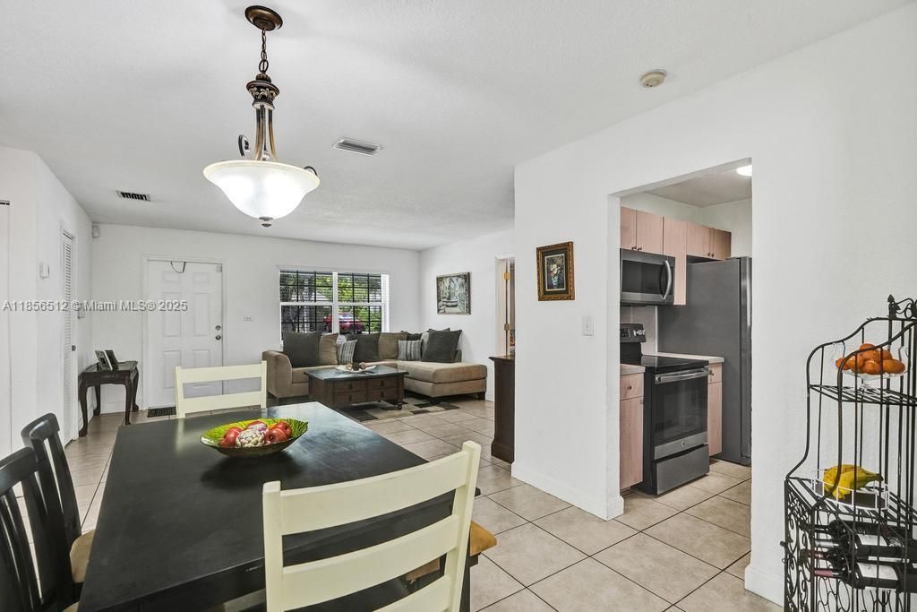 Dining room, Interior, Kitchen, Living room, Pendant Lights