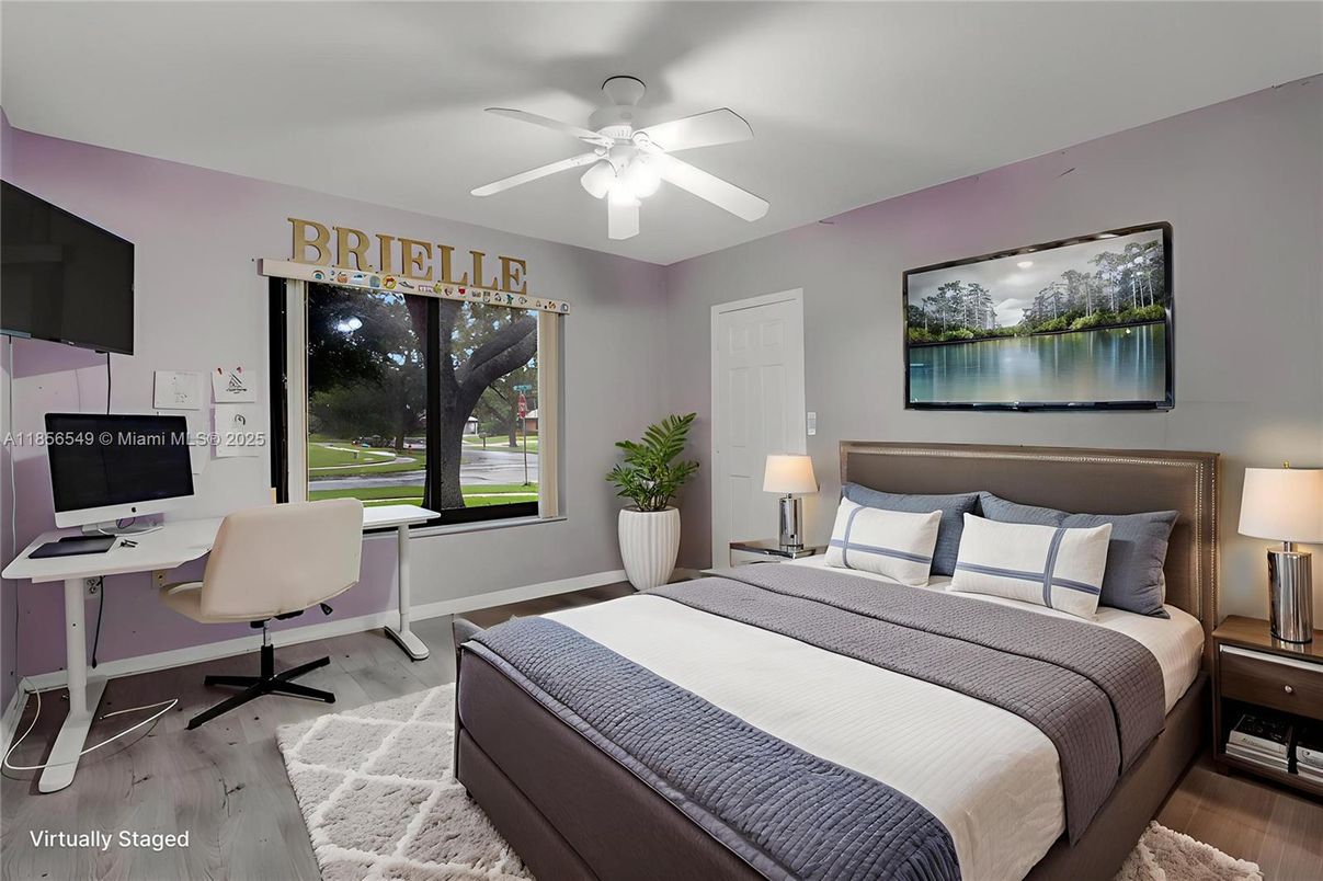 Bedroom, Home Office, Interior, Wood Texture Flooring