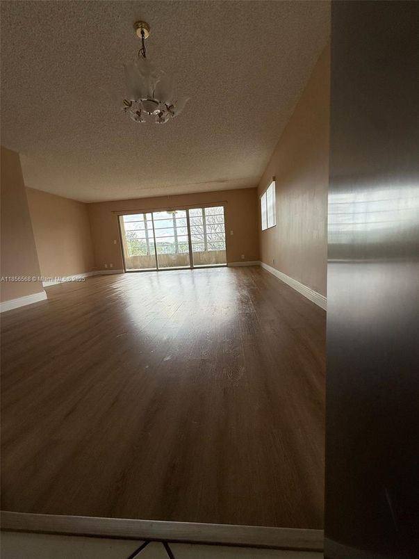 Chandelier, Empty room, Interior, Wood Texture Flooring