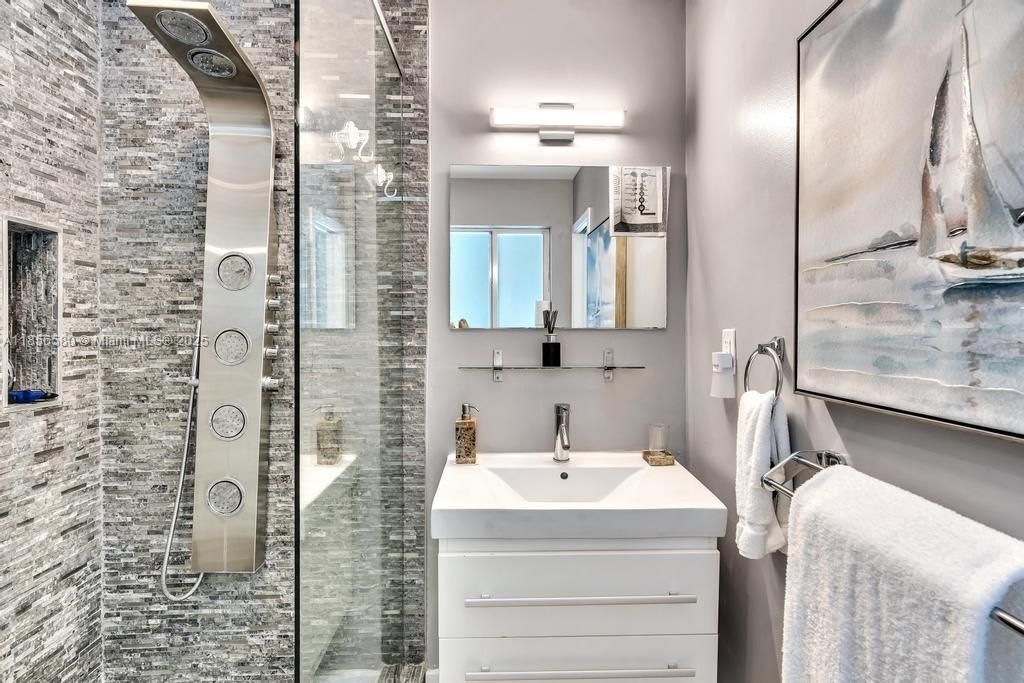 Bathroom, Glass Shower, Interior