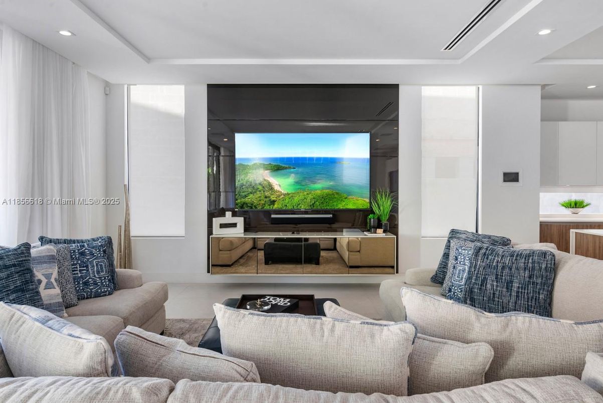 Interior, Living room, Recessed Lighting