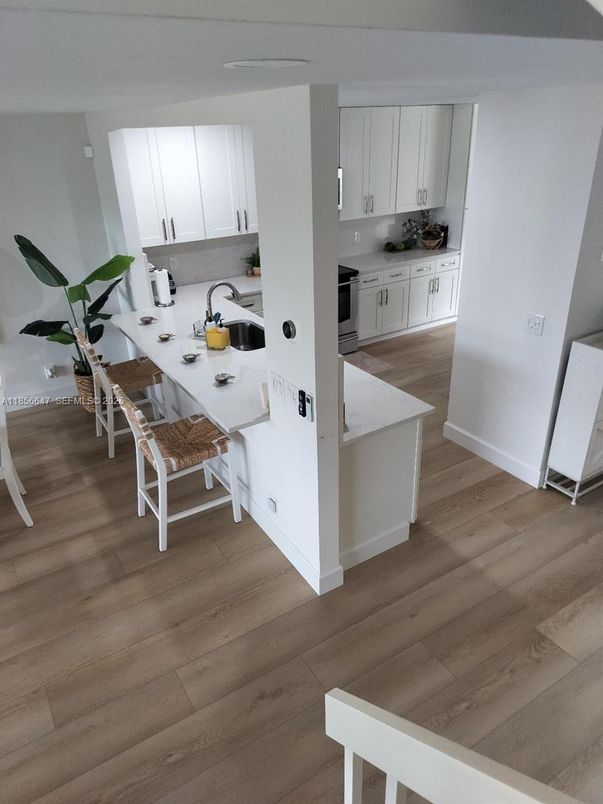 Interior, Kitchen, Wood Texture Flooring