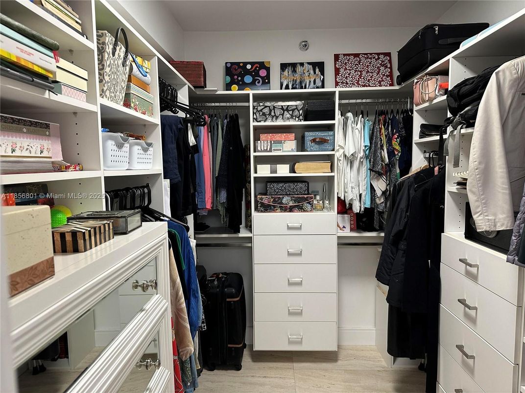 Interior, Walk-in Closets, Wood Texture Flooring