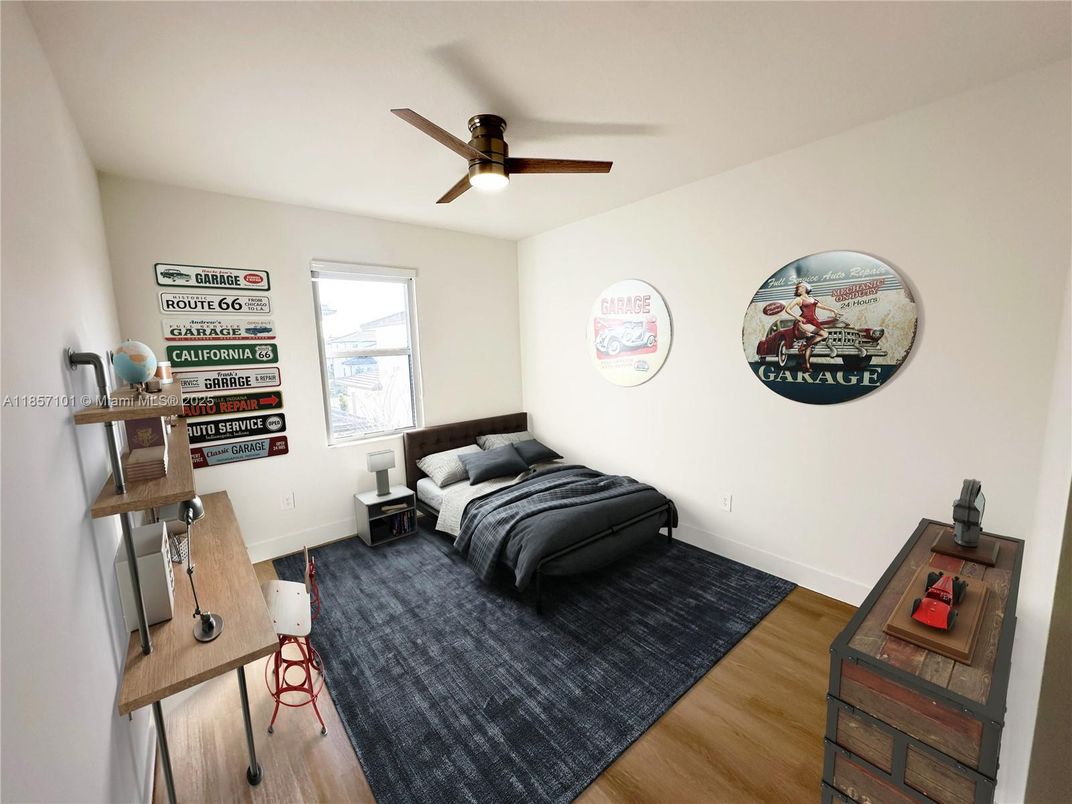 Bedroom, Home Office, Interior, Wood Texture Flooring