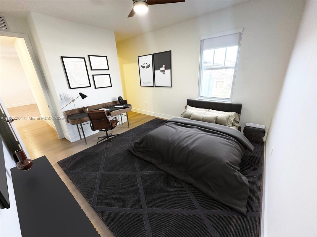 Bedroom, Home Office, Interior, Wood Texture Flooring