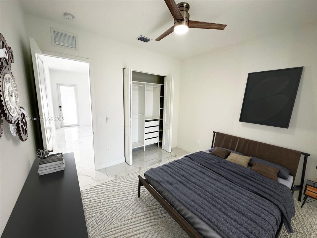 Bedroom, Interior, Marble