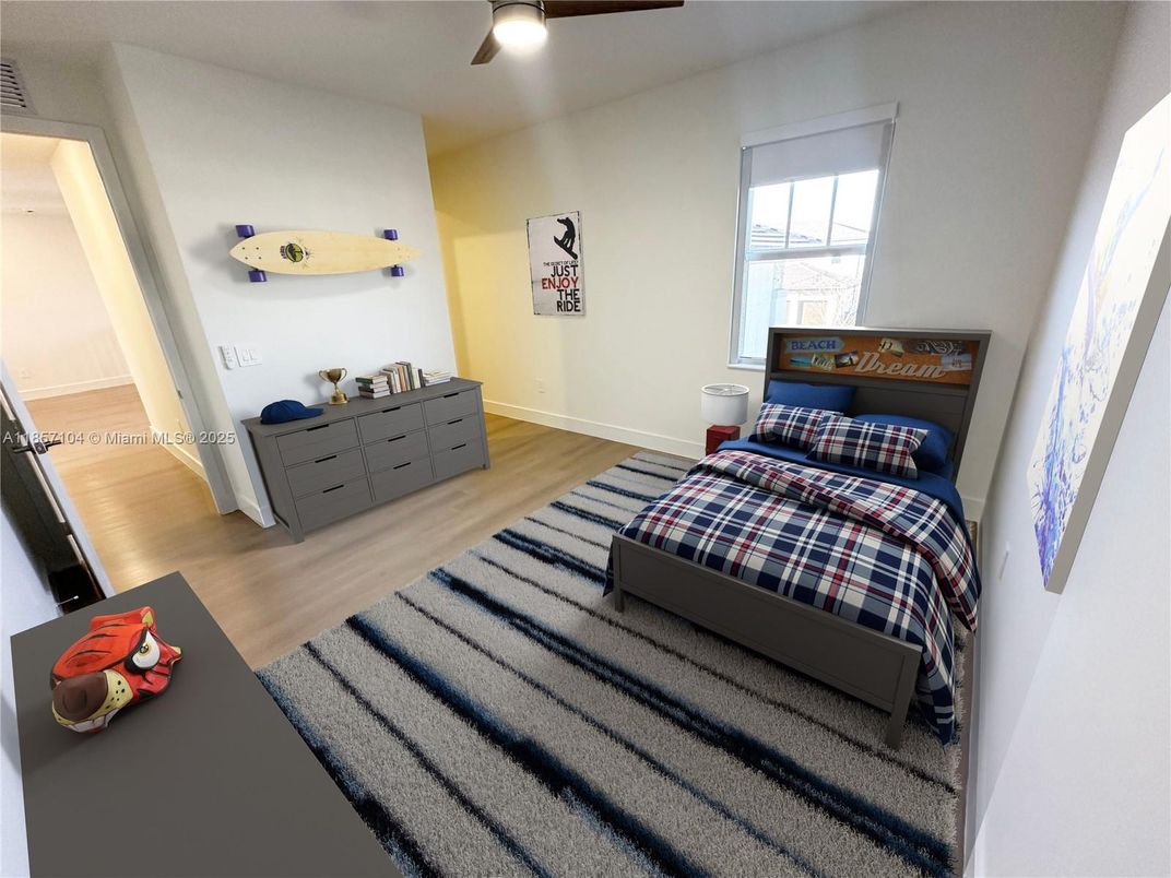 Bedroom, Interior, Wood Texture Flooring