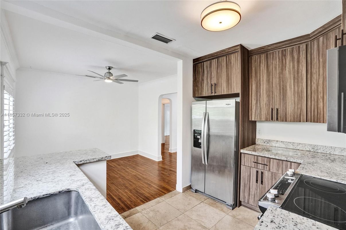 Interior, Kitchen, Wood Texture Flooring