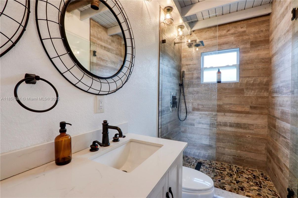 Bathroom, Interior, Wooden Walls