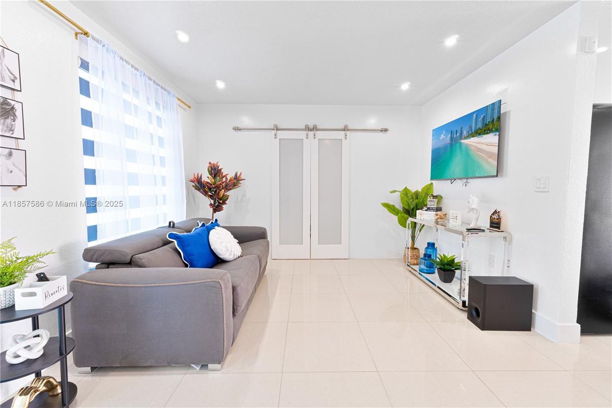 Interior, Living room, Recessed Lighting