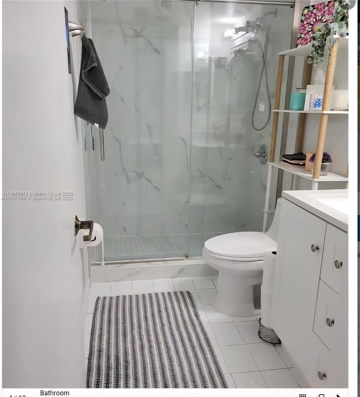 Bathroom, Glass Shower, Interior, Marble Walls