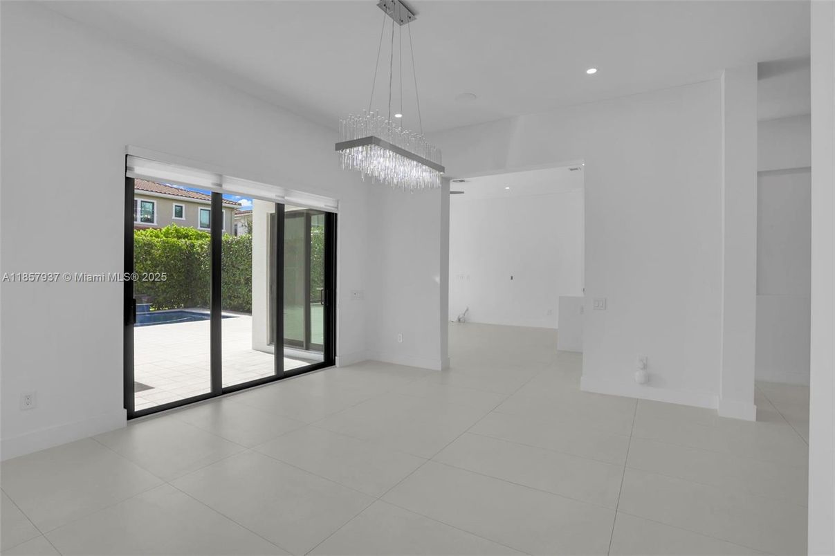 Chandelier, Empty room, Interior, Recessed Lighting