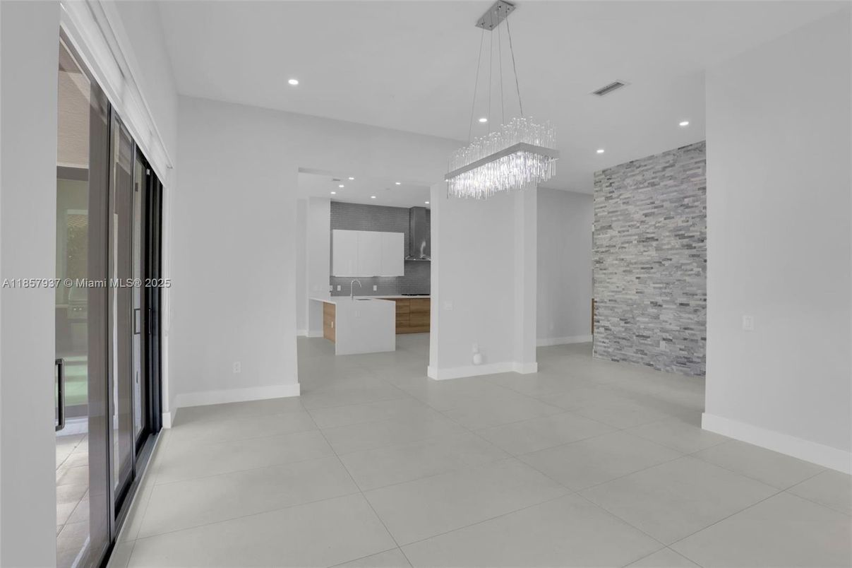 Chandelier, Interior, Kitchen, Recessed Lighting