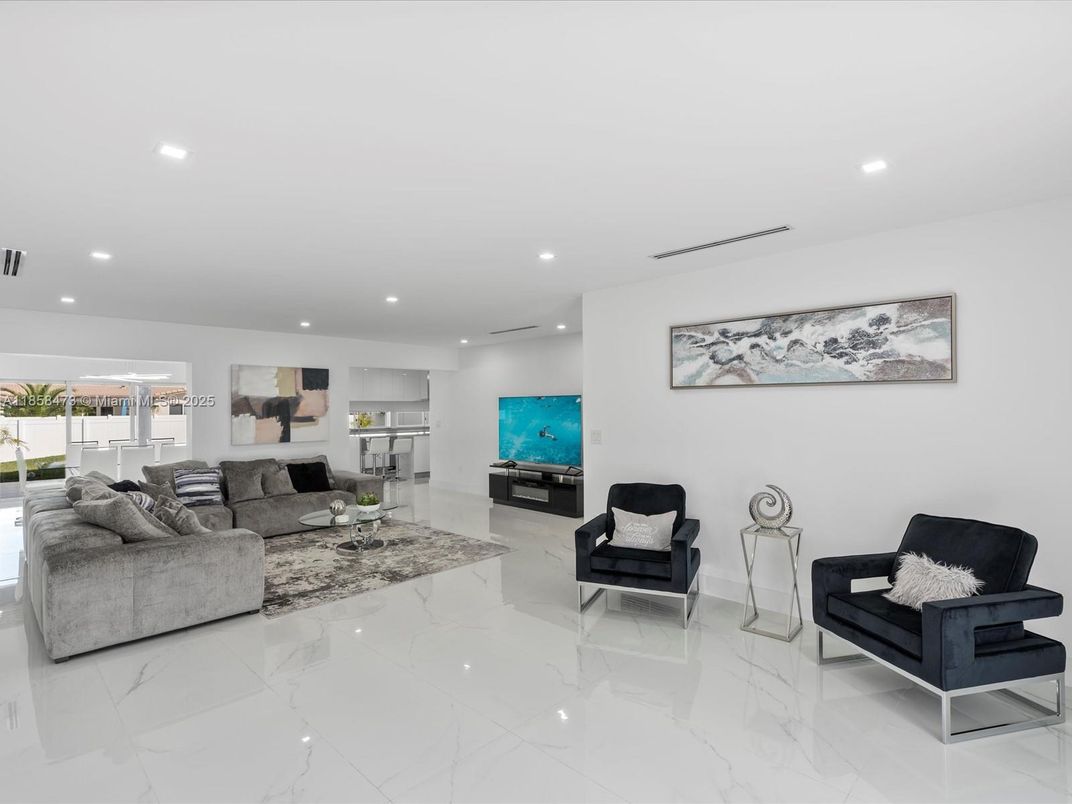 Interior, Living room, Marble, Recessed Lighting