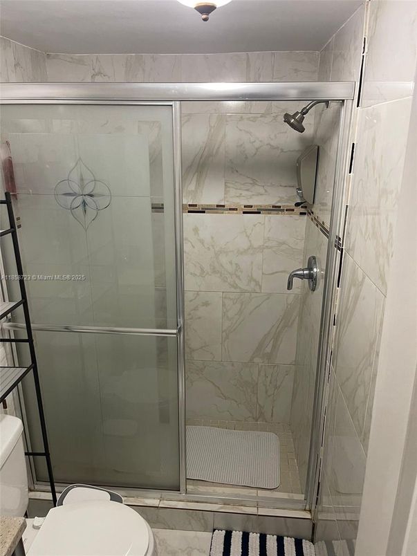 Bathroom, Glass Shower, Interior, Marble Walls