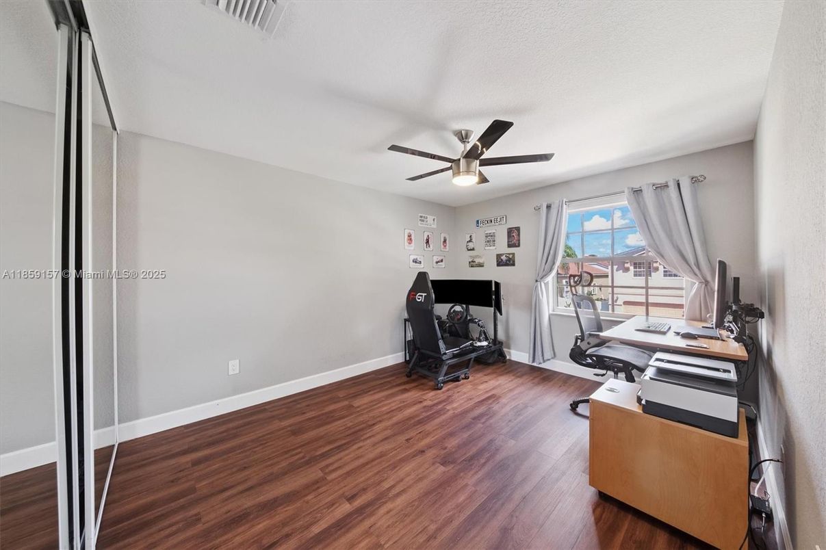 Home Office, Interior, Wood Texture Flooring
