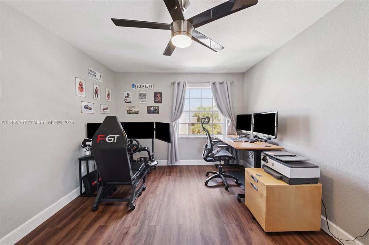 Home Office, Interior, Wood Texture Flooring