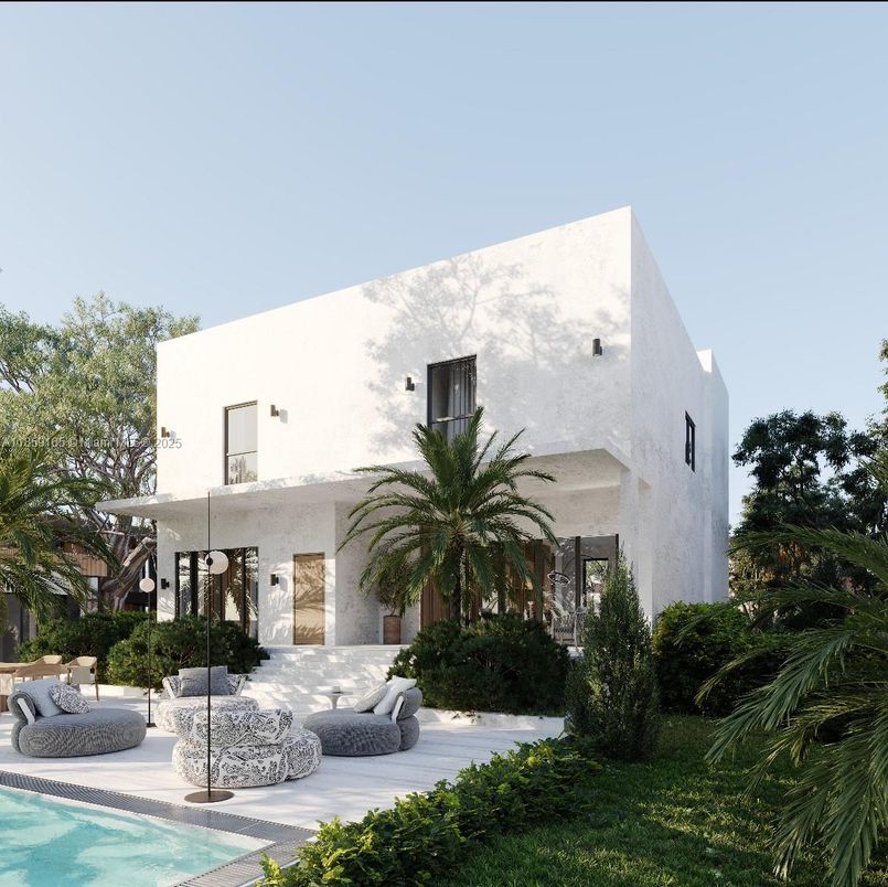 Exterior, Facade, Pool, Modern