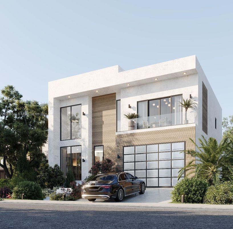 Attached, Exterior, Facade, Modern