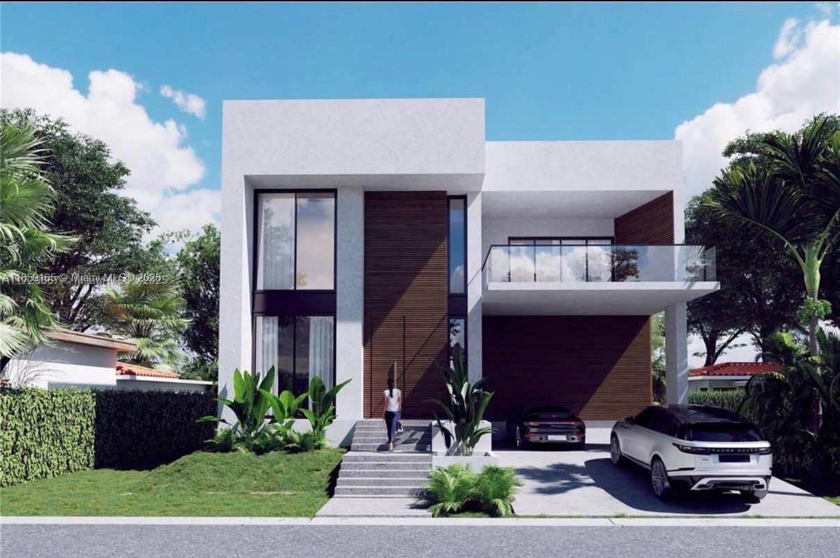Attached, Exterior, Facade, Modern