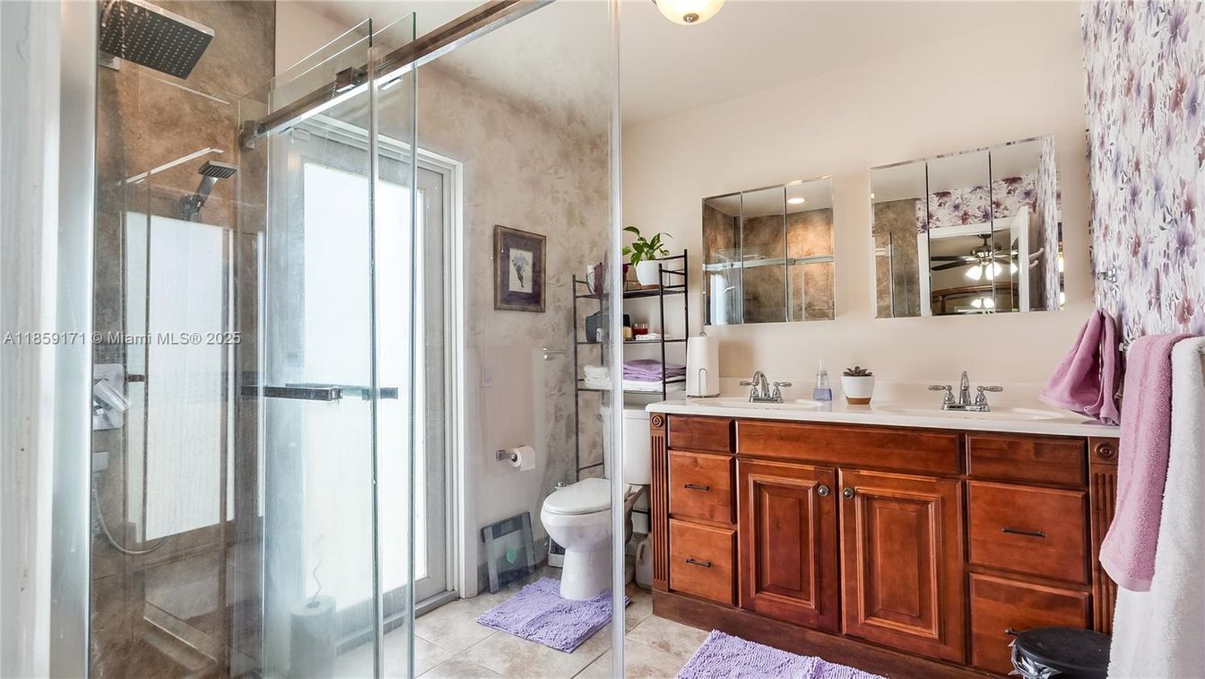 Bathroom, Dual Sink Vanities, Glass Shower, Interior