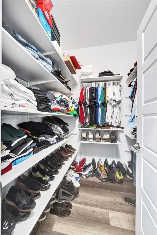 Interior, Walk-in Closets, Wood Texture Flooring