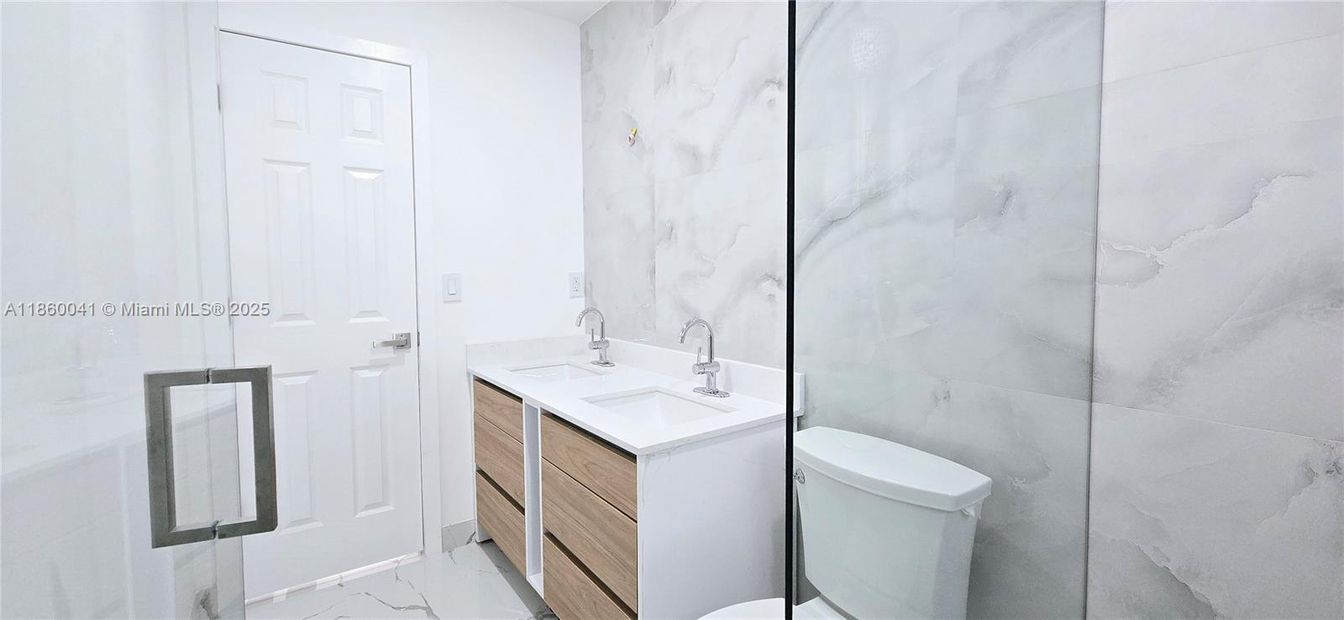 Bathroom, Glass Shower, Interior, Marble, Marble Walls
