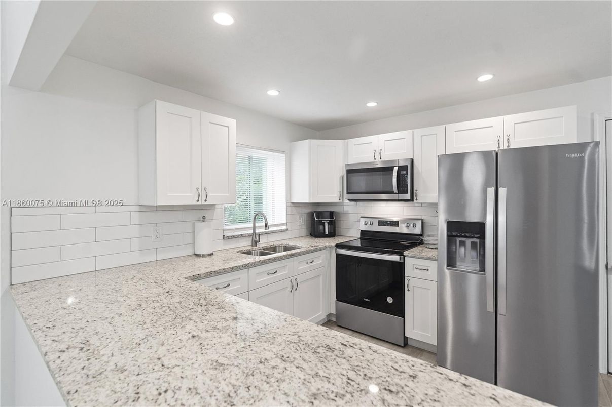 Interior, Kitchen, Recessed Lighting, Stainless Steel Appliances