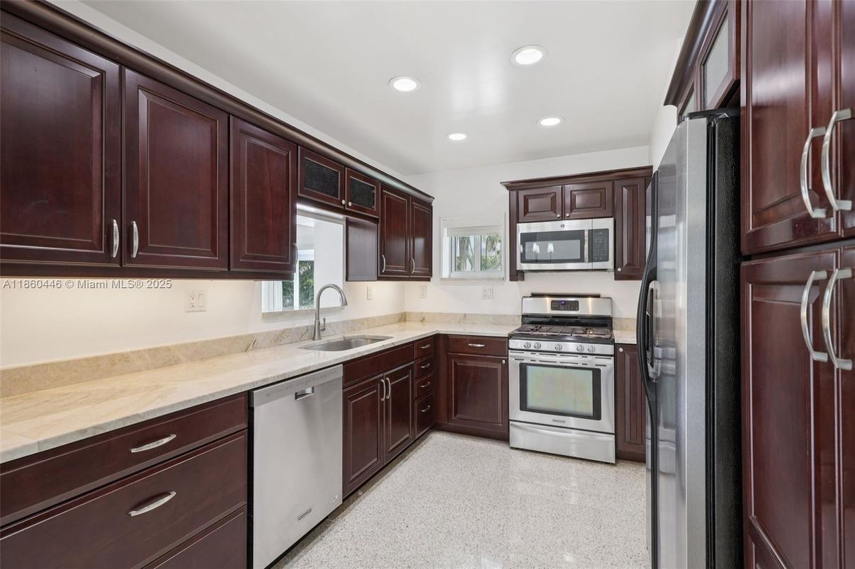Interior, Kitchen, Recessed Lighting, Stainless Steel Appliances