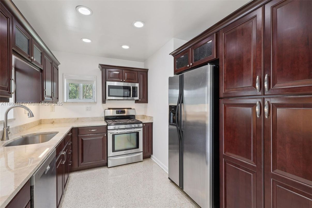 Interior, Kitchen, Recessed Lighting, Stainless Steel Appliances
