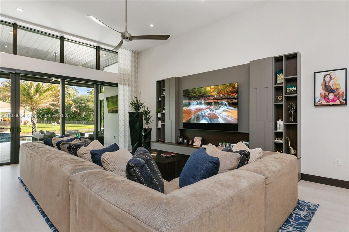 Interior, Living room, Recessed Lighting
