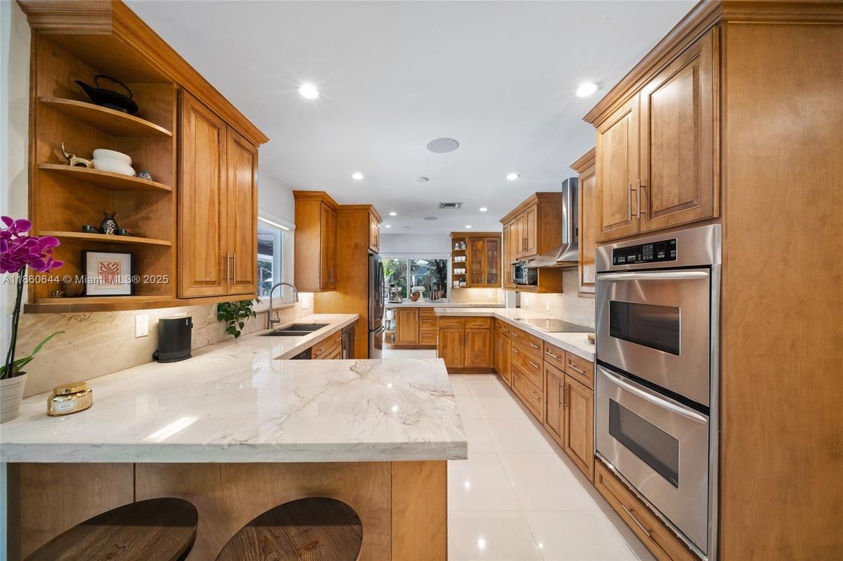 Interior, Kitchen, Recessed Lighting, Stainless Steel Appliances