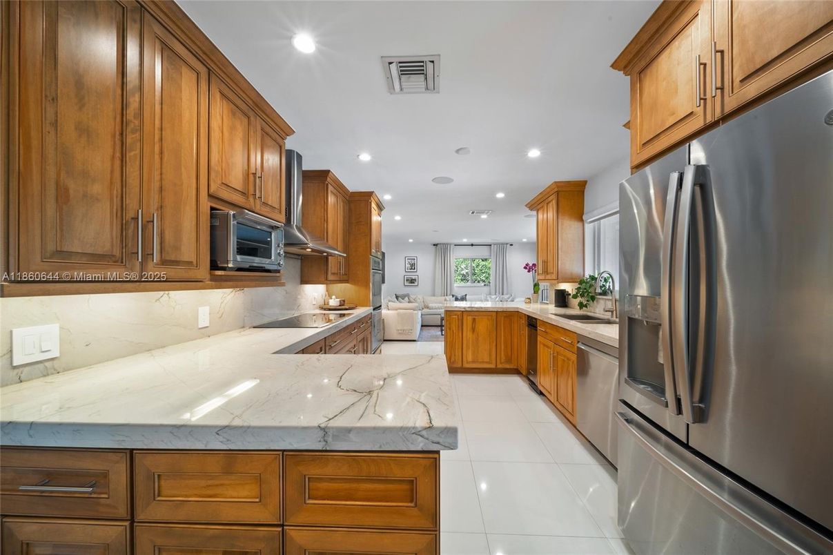 Interior, Kitchen, Recessed Lighting, Stainless Steel Appliances