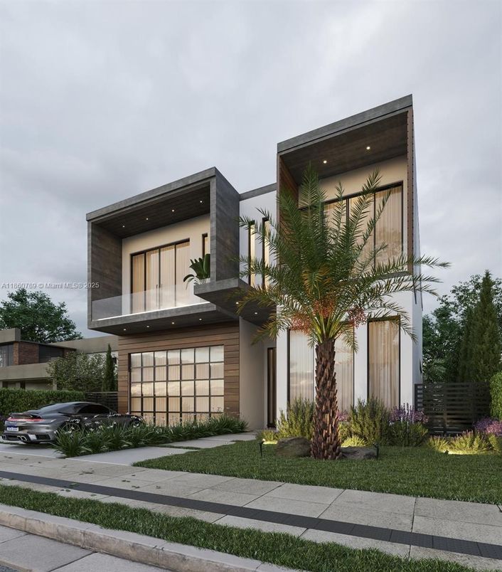 Backyard, Exterior, Facade, Modern